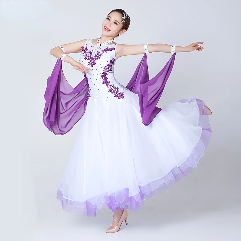 

Ballroom Modern Standard Dance Dress Waltz Foxtrot Female Adult Tango Profession Performance Clothing Quickstep Dancing Costumes