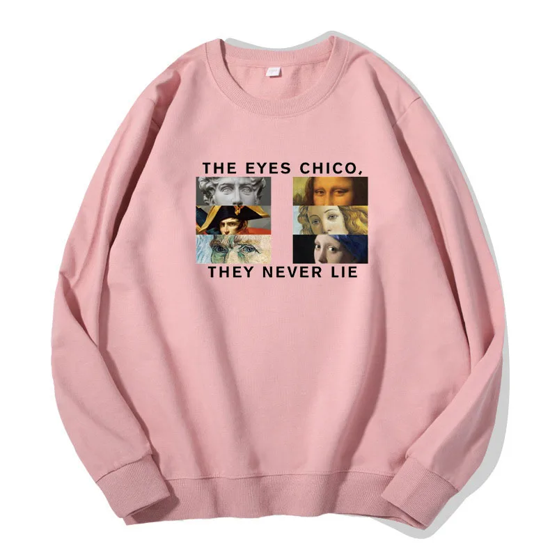 

Женские толстовки с капюшоном и принтом «глаза», из натурального хлопка