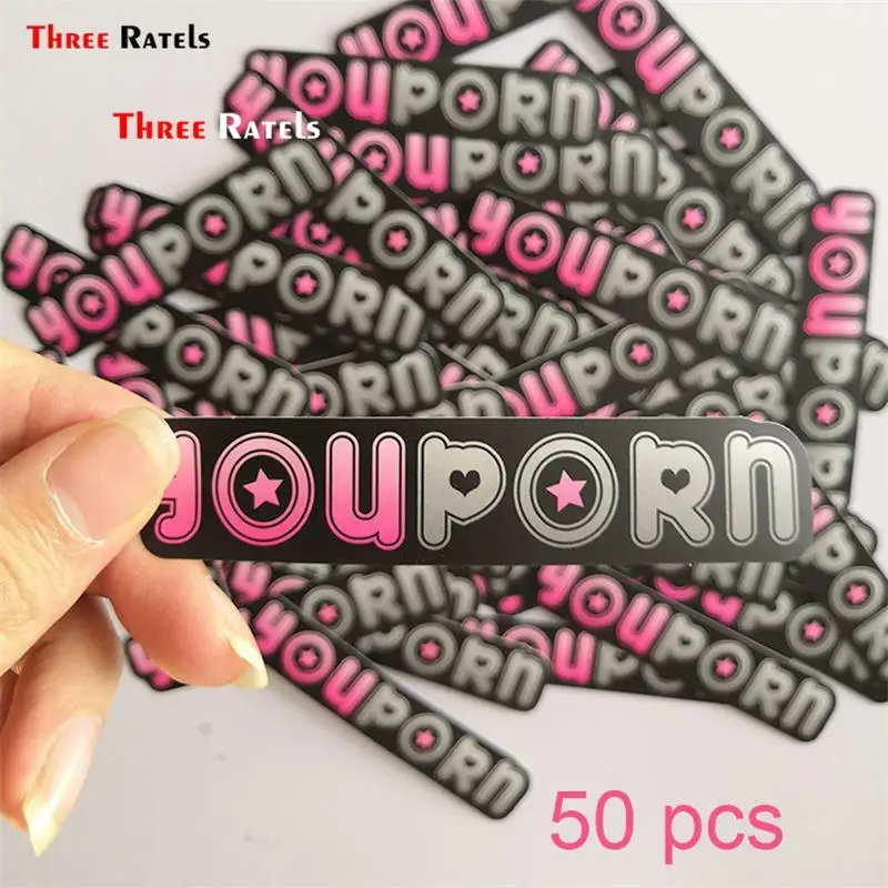 

Three Ratels 50pcs Funny Vinyl Film Motorcycle Notebook Tablet Car Stickers Decals Auto Accessories Styling