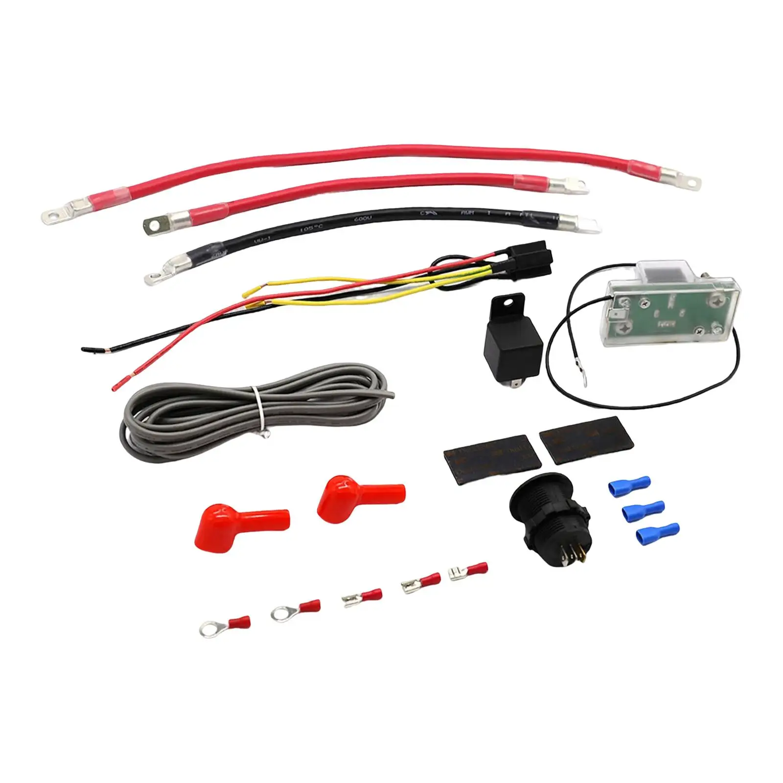 

Dual Battery Isolator Kit Wiring Cable Kit Smart Battery Isolator Connect Voltage Sensitive Relay for RV Marine Car ATV UTV