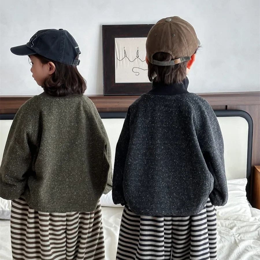 Детские рубашки Nwe осенние корейские повседневные простые крутые мешковатые для