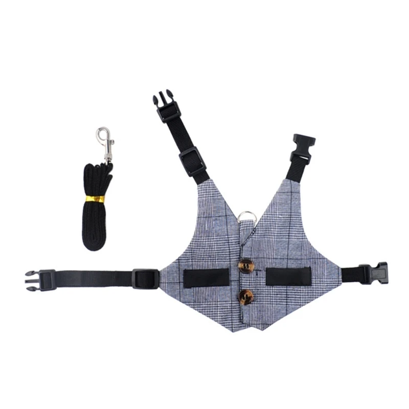 

Женский жилет, поводок для прогулок с кроликом, шлейка с защитой от сброса, жилет с кроликом, шлейка и поводок