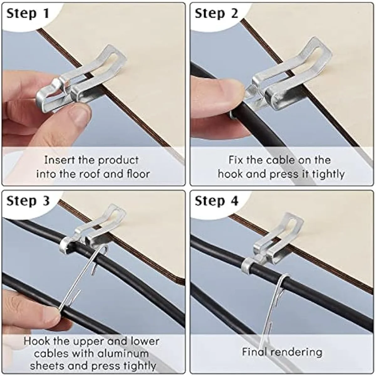 192 шт. зажимы для крыши теплового кабеля комплект зажимов и прокладок желоба