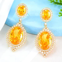 missvikki new shiny cz waterdrop pendant earrings for women bridal wedding girl daily surper jewelry high quality hot romantic