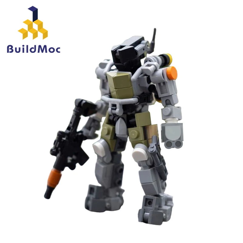 Buildmoc Game Halo Mecha робот-Солдат модель MOC Набор строительных блоков игрушки для детей