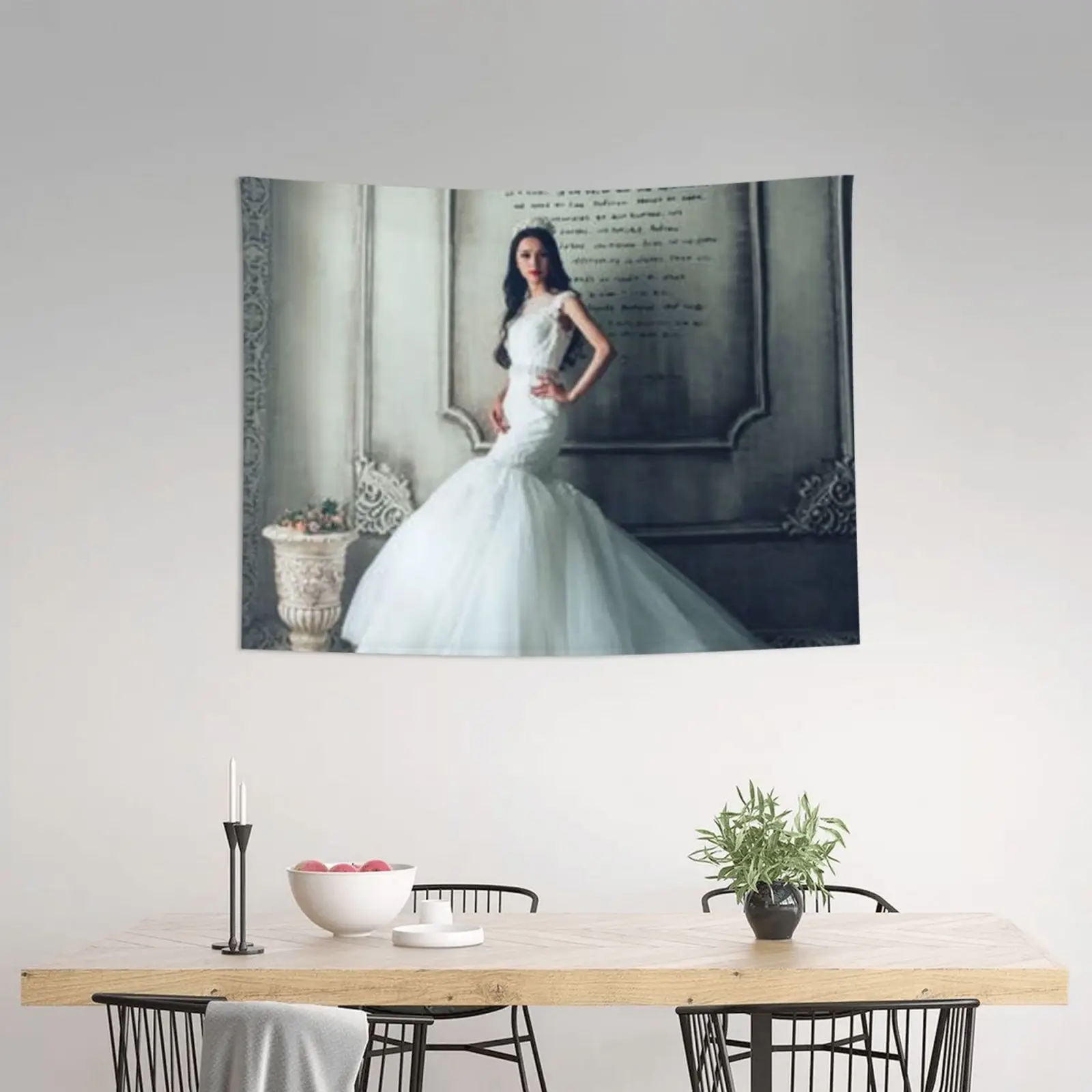 

Custom Your Picture Tapestry, Personalized Wedding Gift Wedding Decor Wall Hanging for Room