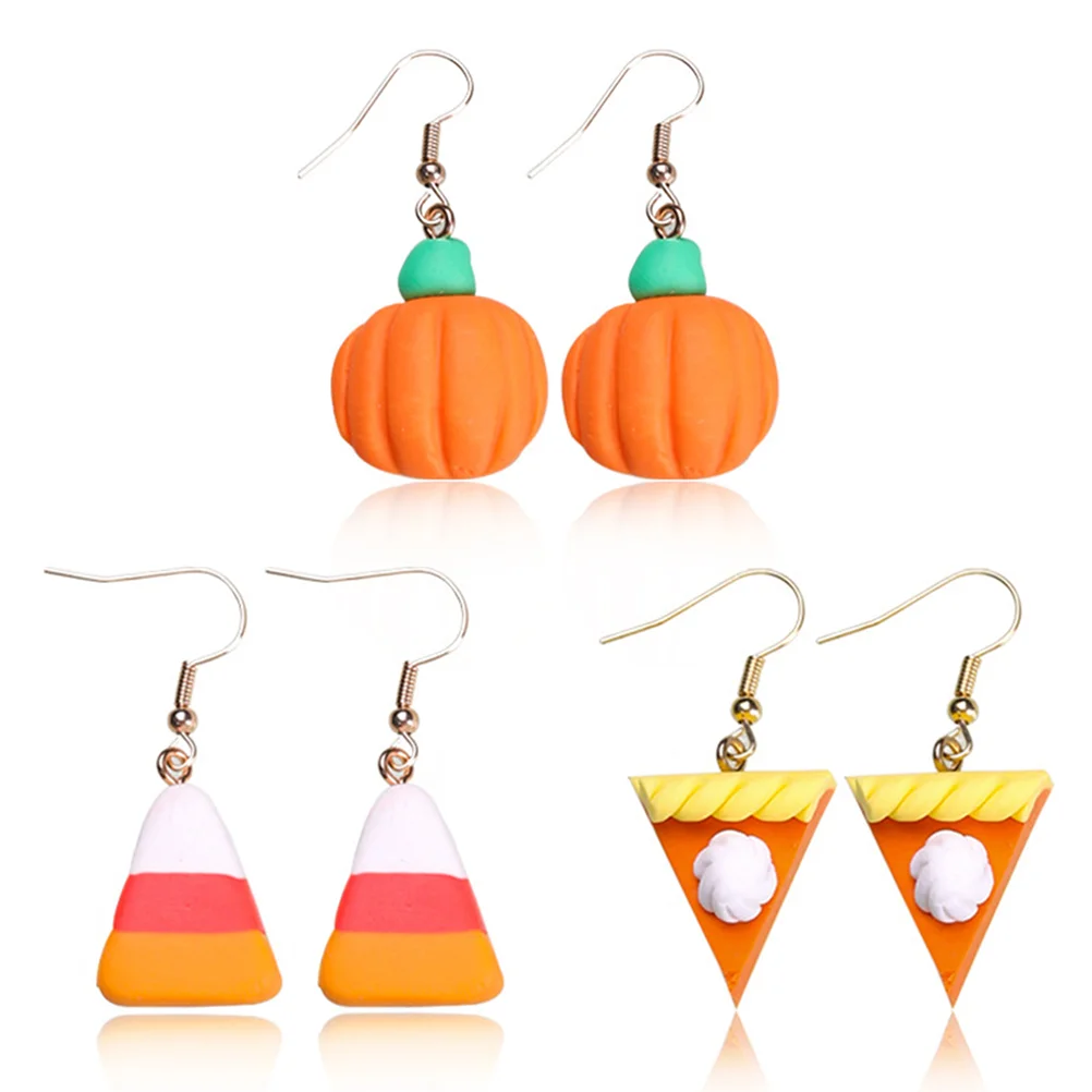 

Earringsfall Ear Thanksgivingjewelry Dangle Vintage Clay Drop Trendy Decoration Personalized Girls Season Cartoon Party Girl