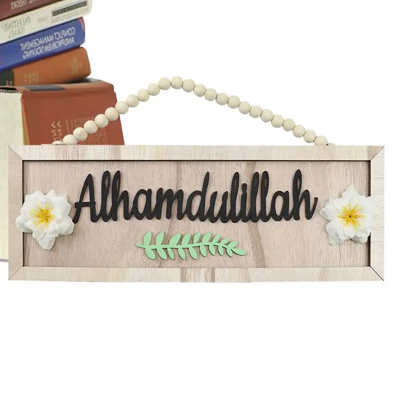 

Eid Ornaments With Rectangular Design Wooden House Sign With Letter Home Decorations Door Hanger Decor For Yoga Studio event