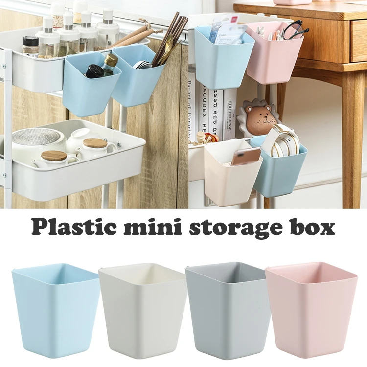 

Plastic Mini Hanging Basket Organizer Container Small Shelf Sorting for Kitchen Bathroom Toothbrush Storage Bucket XH8Z