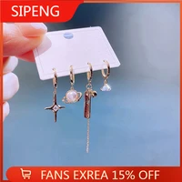 korean fashion vintage tassel pearl earrings 2022 designer dangle drop earrings for women party trend jewelry sets