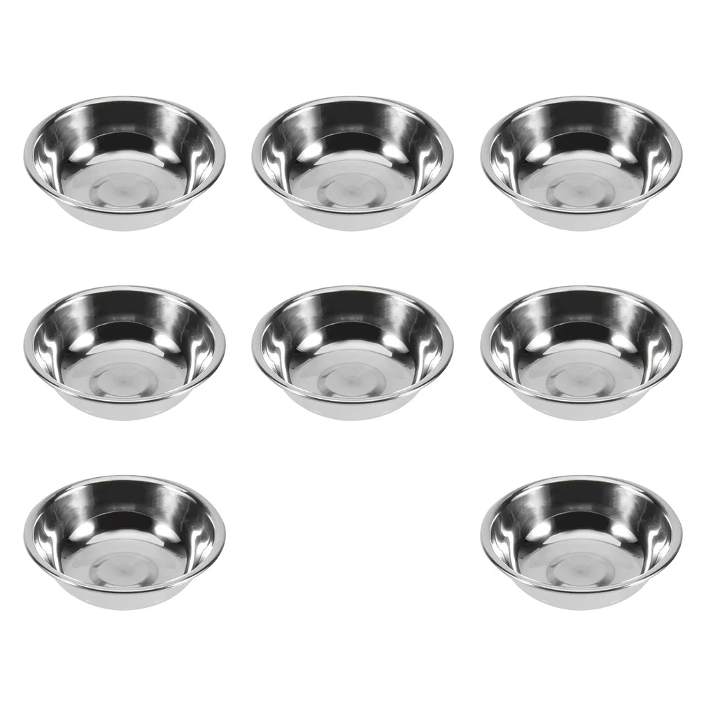 

Dish Sauce Dishes Round Soy Stainless Bowl Bowls Seasoning Dipping Sushi Mini Tastingstorage Snack Metal Ramekins Appetizer