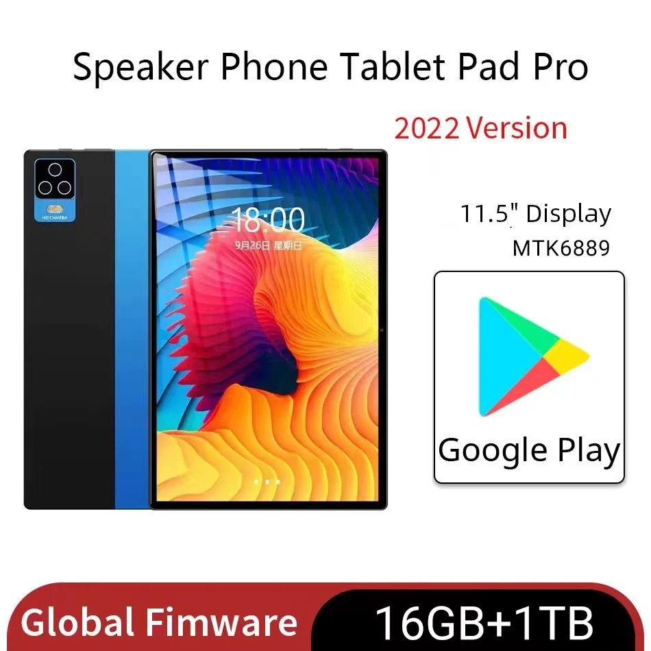 2022 New Android 11.0 16GB RAM 512GB ROM 11 inch 4k HD Screen Snapdragon 845 tablet 5G Dual SIM Card or WIFI