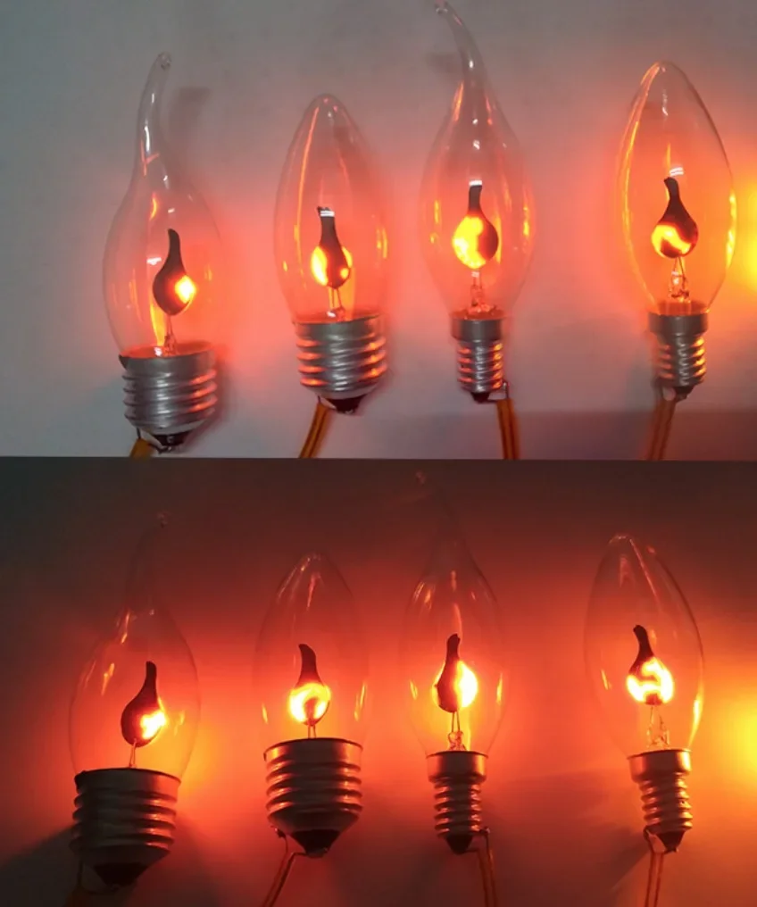 Лампа поклонения Red God 2024 алтарь пламя свеча богатство Будда лотос E14