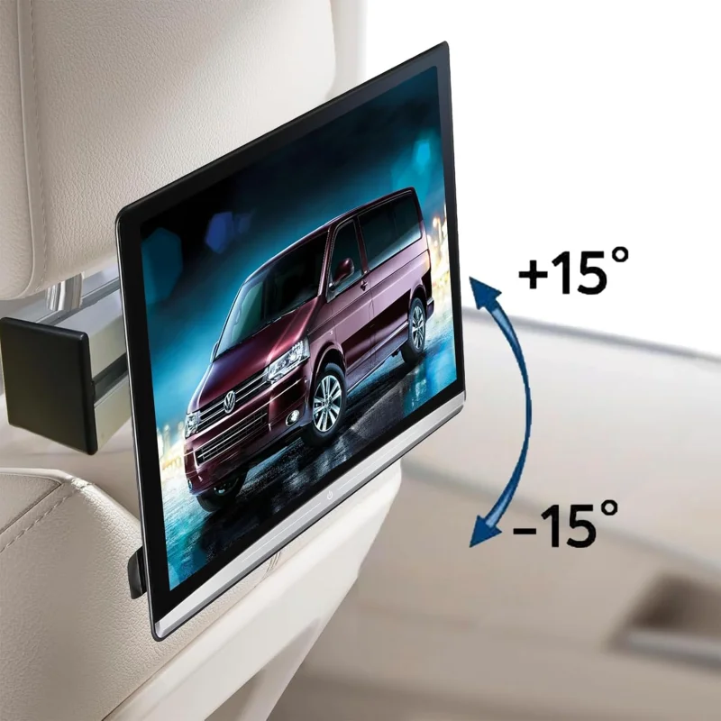 Фото Усиленный кронштейн для крепления телевизора на подголовник для VW T5 T5.1 T6 T6.1 Camper Cali, быстросъемный, VESA №2