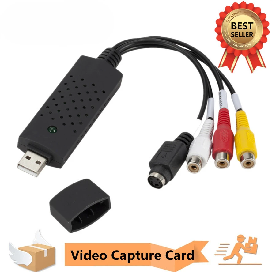 

Преобразователь VHS в цифровой, USB 2,0, видеопреобразователь, карта захвата аудио, VHS Box VHS VCR TV в цифровой конвертер с поддержкой Win 7/8/10