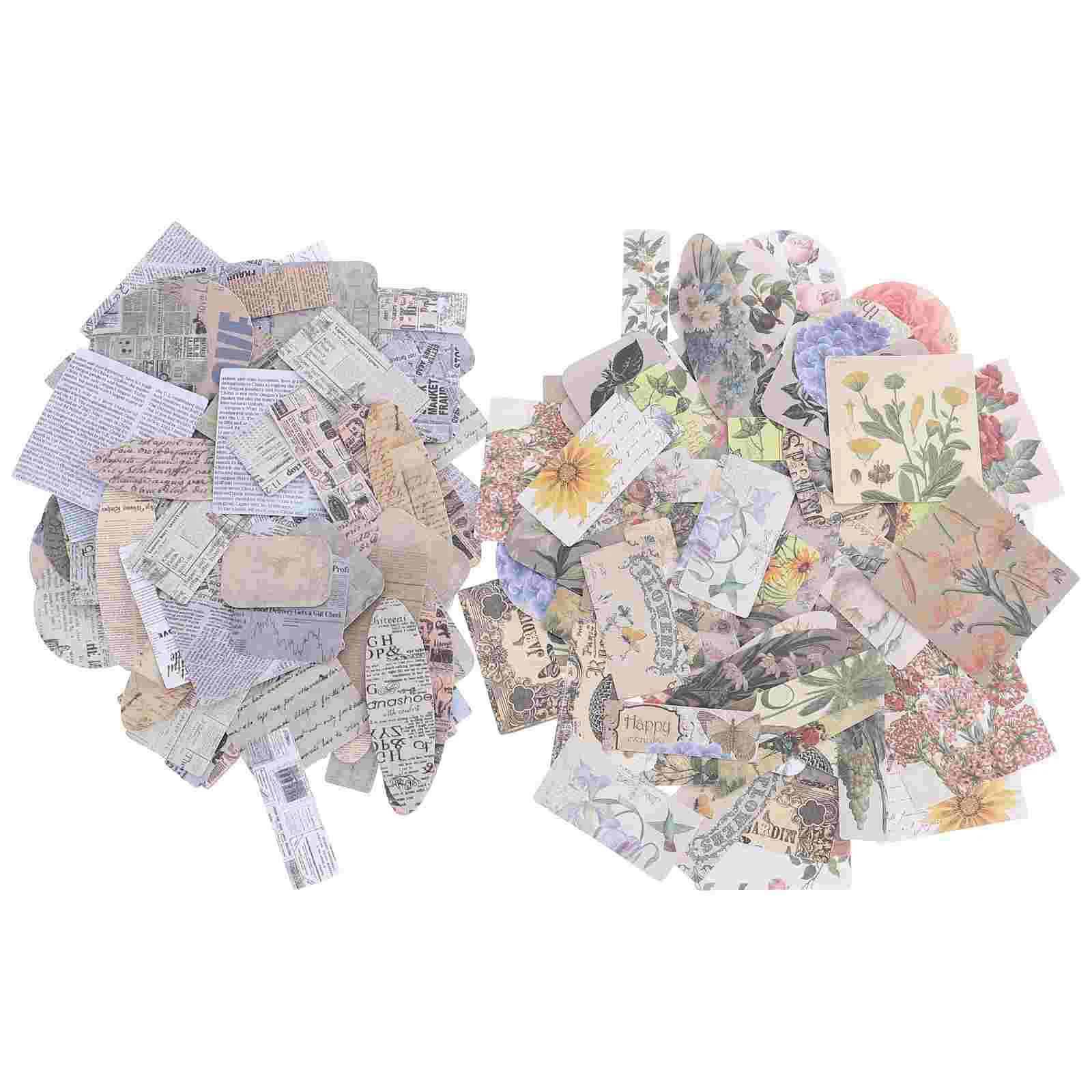 

Paper Vintage Journaling Journal Scrapbook Material Stickers Diy Scrapbooking Bullet Sticker Diary Supplies Decoupage Crafts