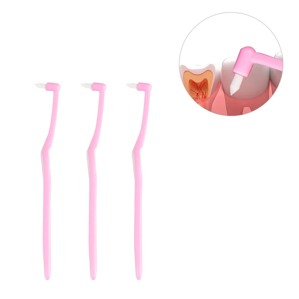 

3Pcs Tuft End- Tuft Tapered Trim Brush Interdental Brush for Families ( )