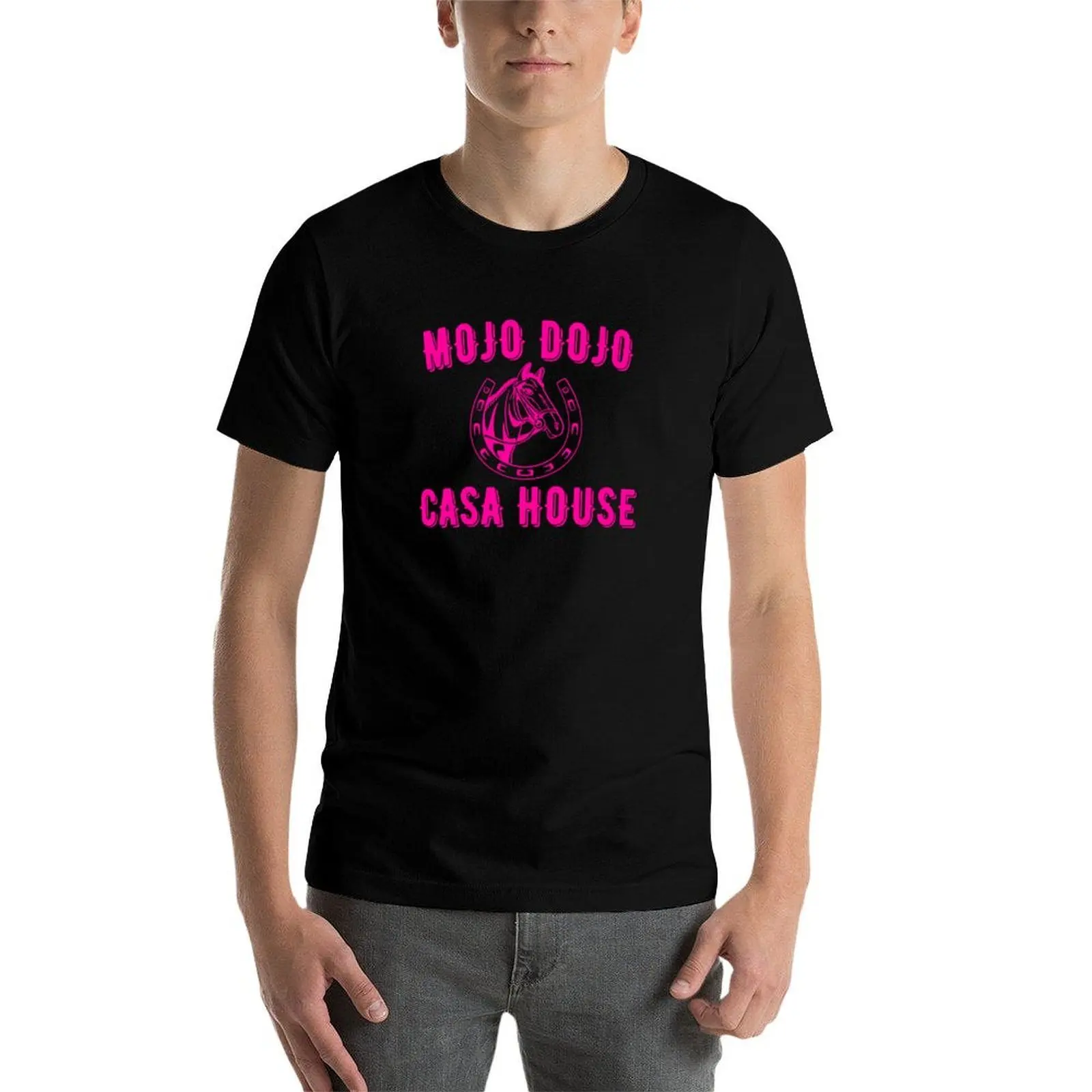 Фото Добро пожаловать в мой Mojo Dojo Casa House Outdoor - mojo dojo casa house розовая футболка, хлопковые футболки, футболка высокого качества №3