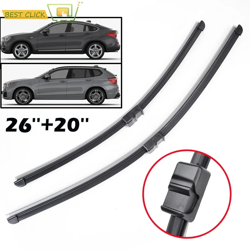 

Misima 26 "+ 20" щетки стеклоочистителя с левым рулем для BMW X3 F25 X4 F26 переднее окно 2010 2011 2012 2013 2014 2015 2016 2017