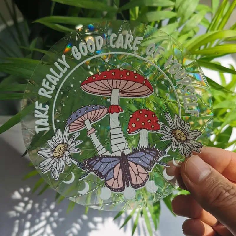 

Sun Catcher Wall Stickers Rainbow Window Mirror Sticker DIY Window Decal Decor