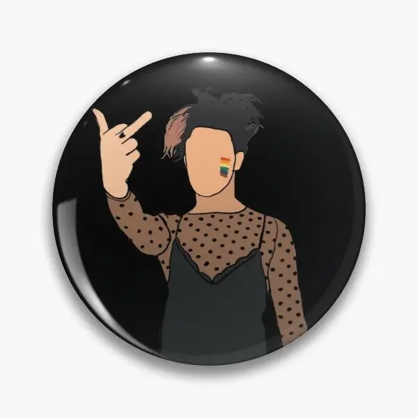 Yungblud в платье настраиваемая мягкая булавка для пуговиц модный мультяшный значок