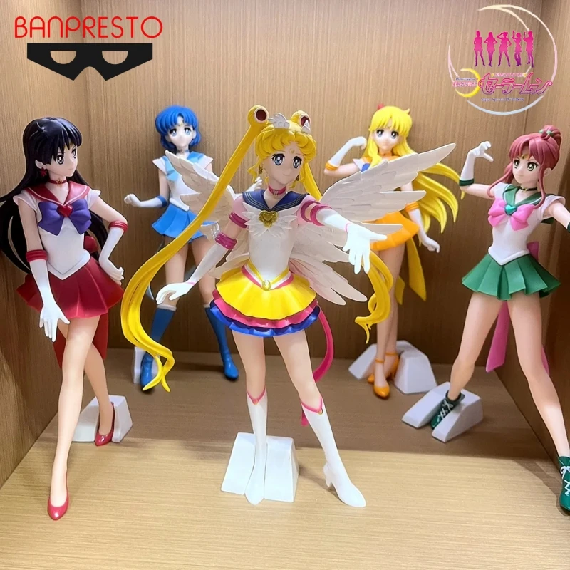 

23cm Sailor Moon Cosmos The Movie Glitter Glamours Kaiou Michiru Sailor Neptune Sailor Uranus Pvc Action Figures Toys Gifts