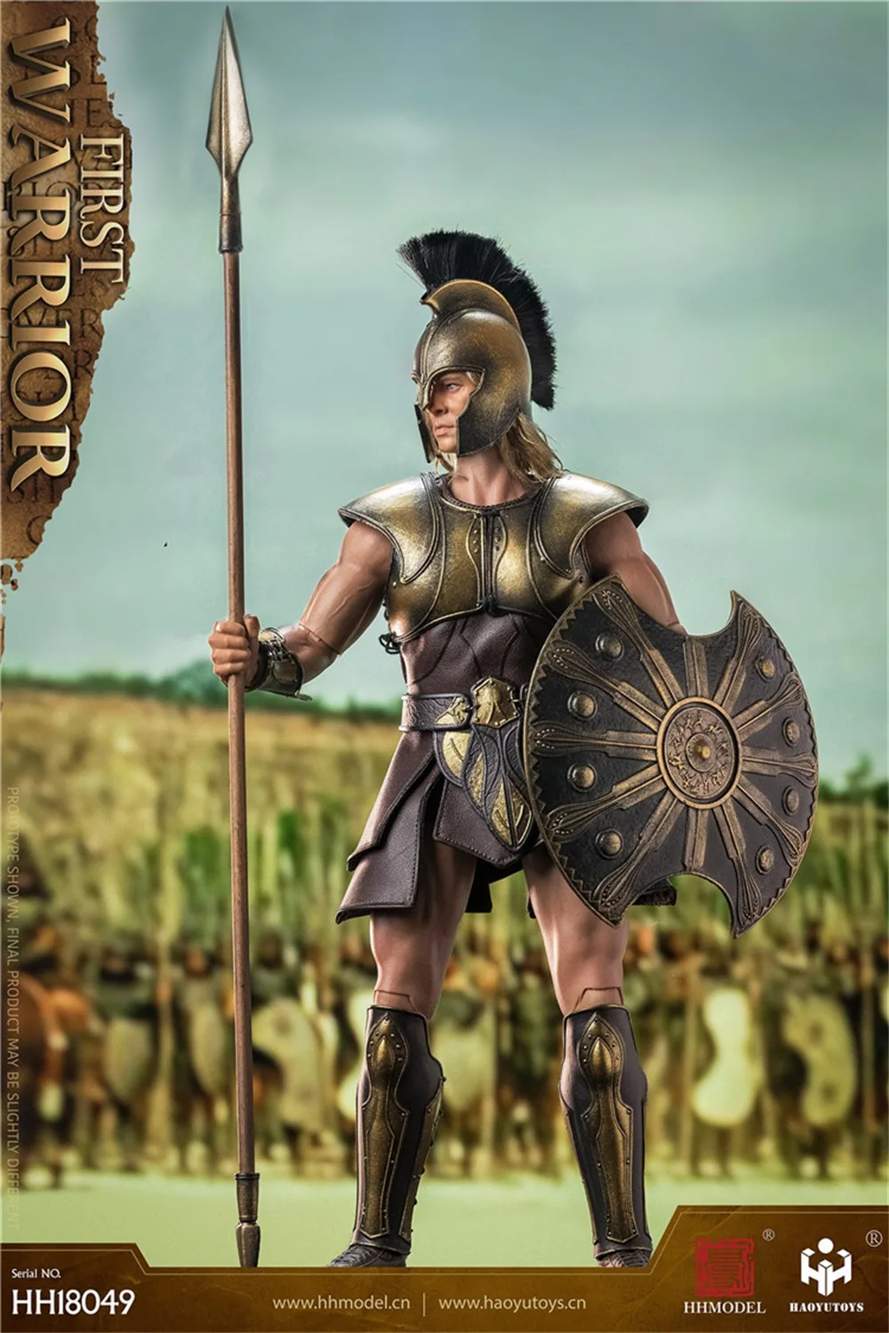

1/6 HHMODEL HAOYUTOYS HH18049 имперский Легио греческий первый воин боевой щит длинный копье меч ПВХ материал для сбора