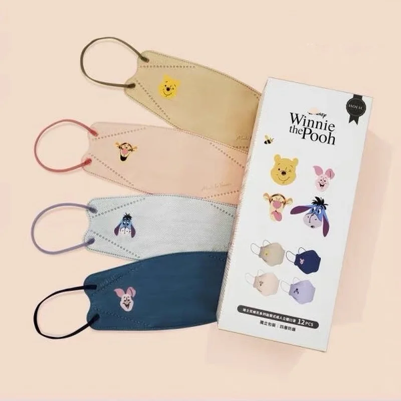 

Маска для лица 4 слоя из мультфильмов Диснея, дышащая, защита от пыли, с изображением Винни, тигра