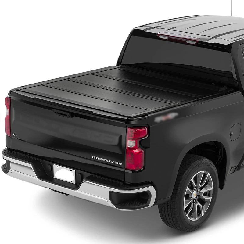 

Car Accessories Aluminium 4x4 Hard Four Fold Cover Folding Truck Bed Tonneau Cover For Different Model