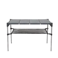 portable simple and compact storage outdoor camping aluminum folding table outdoor folding furniture