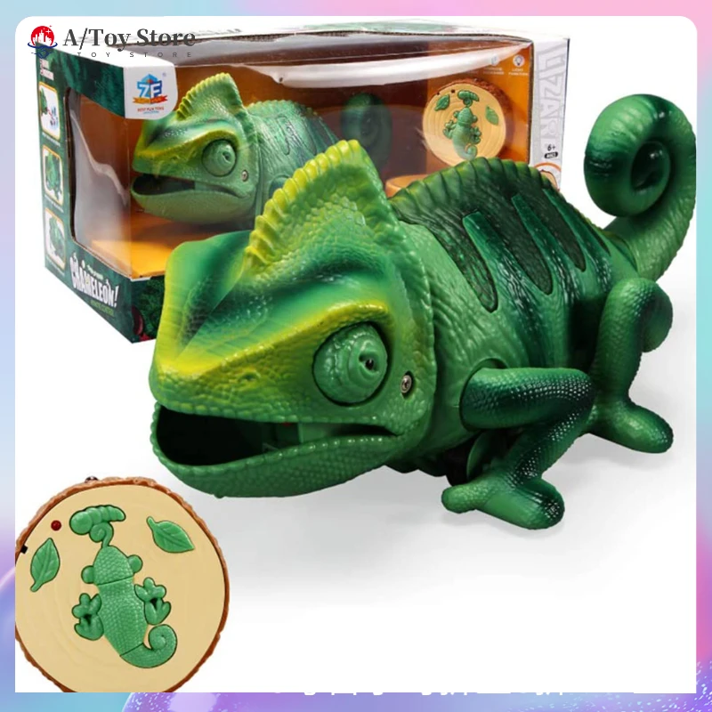 

Дистанционное управление игрушечный Хамелеон реалистичная форма животных Инфракрасный RC имитация Электрический рельеф StressToys вечеривечер...