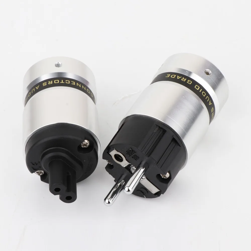 P080ER родиевый штекер Schuko Hi-Fi фигурка 8 IEC C7 штепсельная розетка сделай сам кабель