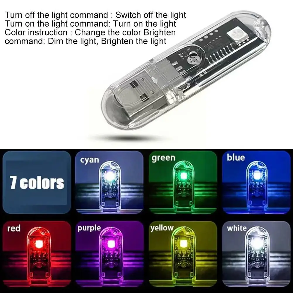 

Smart Voice Control Night Light Colorful USB Night Required Night Internet USB Control Speak Connection No Lamp Light Mini M0Y5