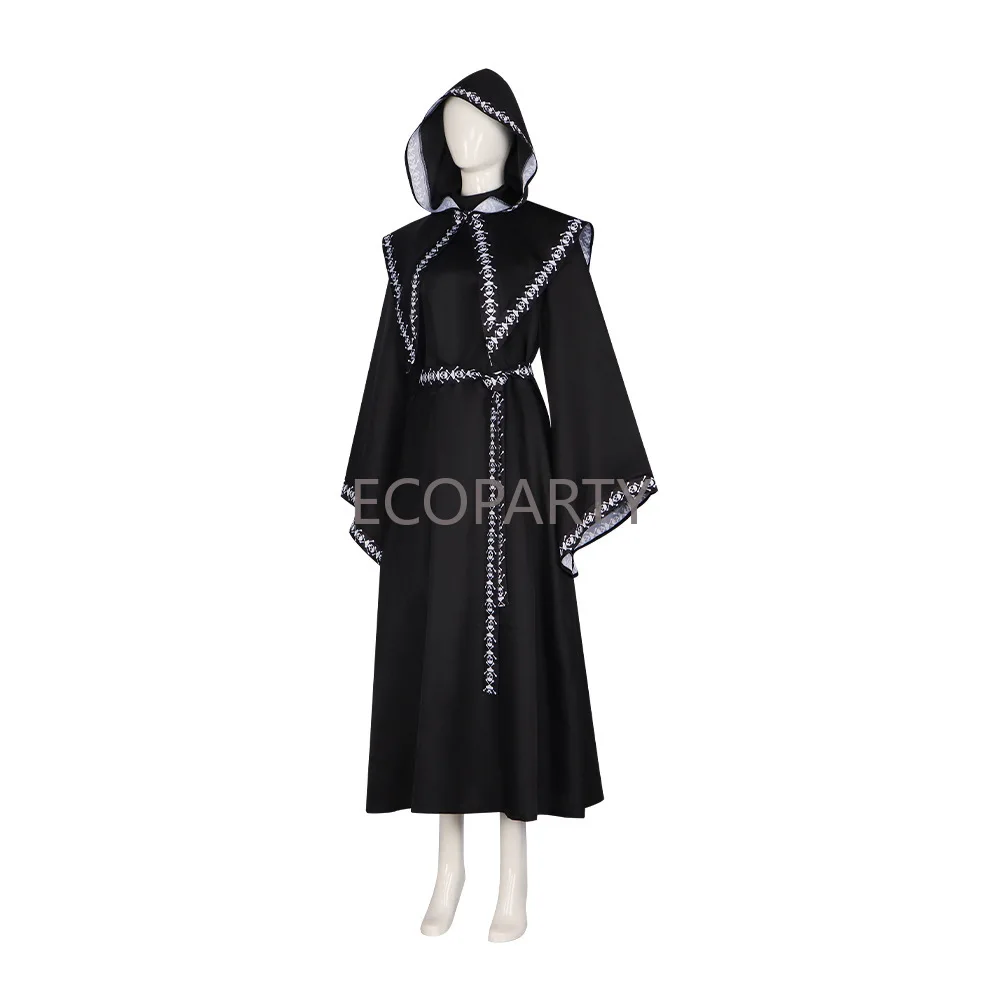 Костюм для косплея на Хэллоуин с капюшоном и принтом черепа