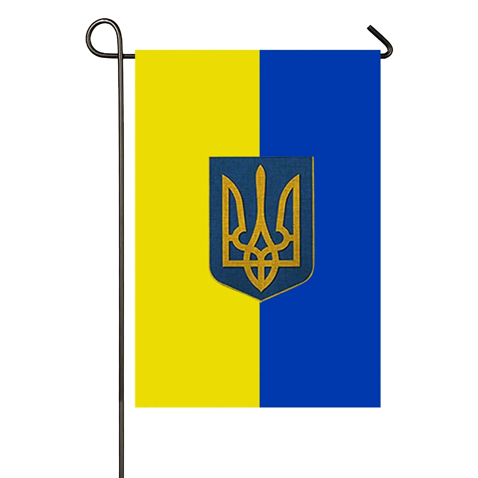 Лидер продаж украинский флаг Trident 45 см x 30 баннер 100D из полиэстера прокладка на
