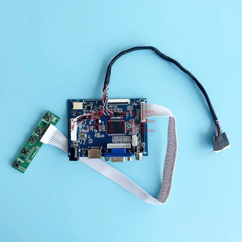 Плата драйвера контроллера подходит для LTN101NT05 LTN101NT06, 40-контактный LVDS ЖК-монитор 10,1 дюйма 1024*600, модифицированный Комплект «сделай сам», совместим с HDMI, 2AV VGA