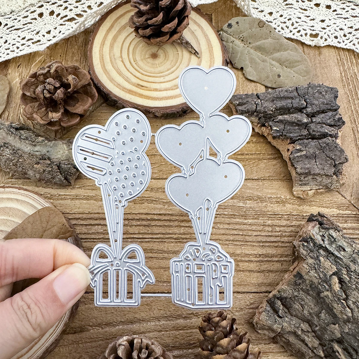 Оригинальные милые воздушные шары ветки с подарками металлические штампы для