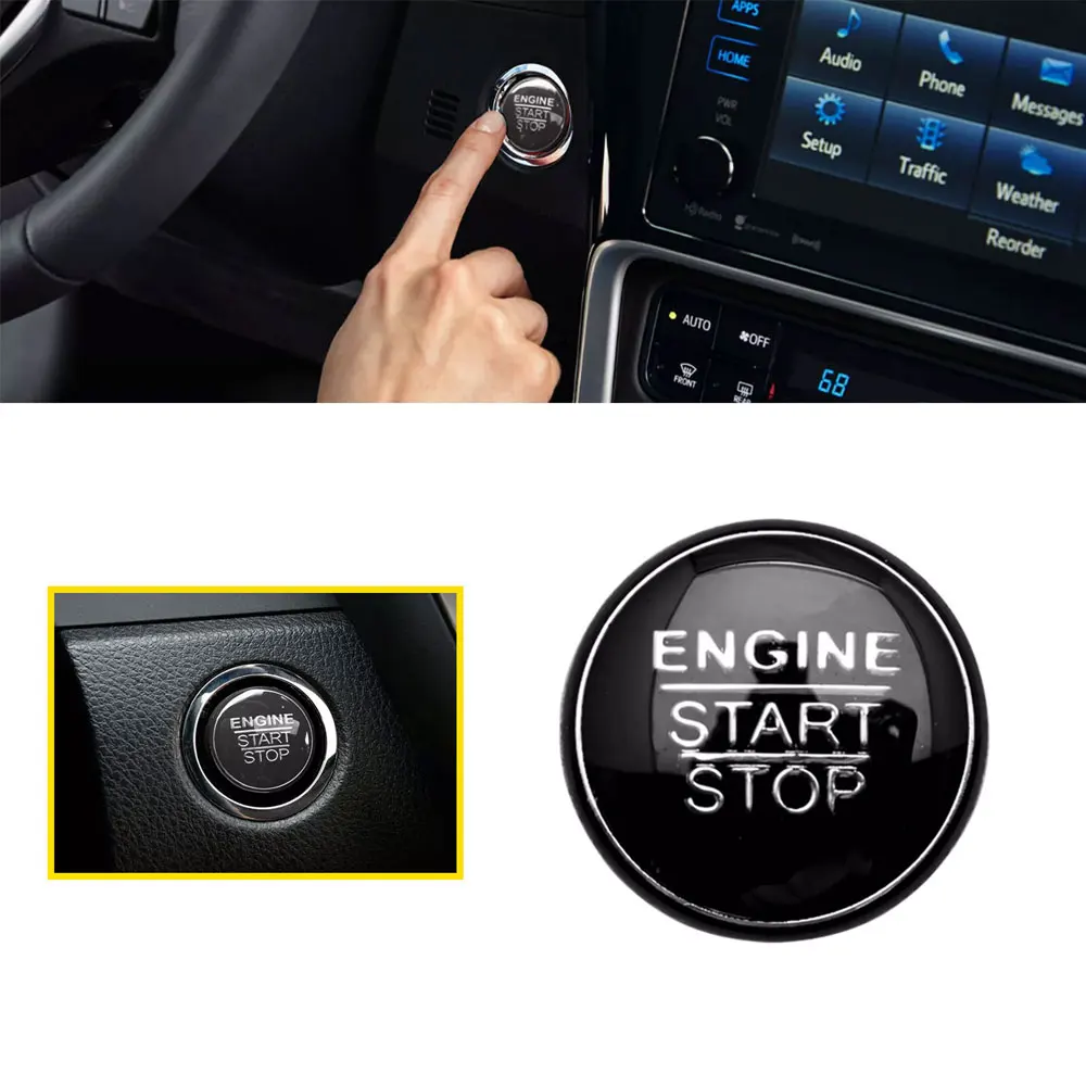 1 шт. декоративная крышка переключателя запуска автомобиля кнопки двигателя
