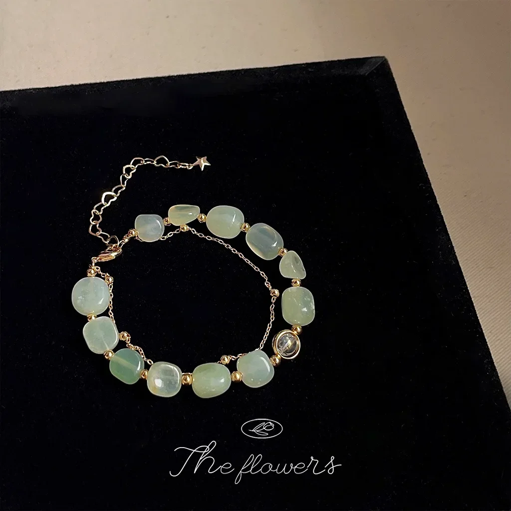 Новый браслет из натурального камня зеленый Восточный Mausoleum свежие и милые