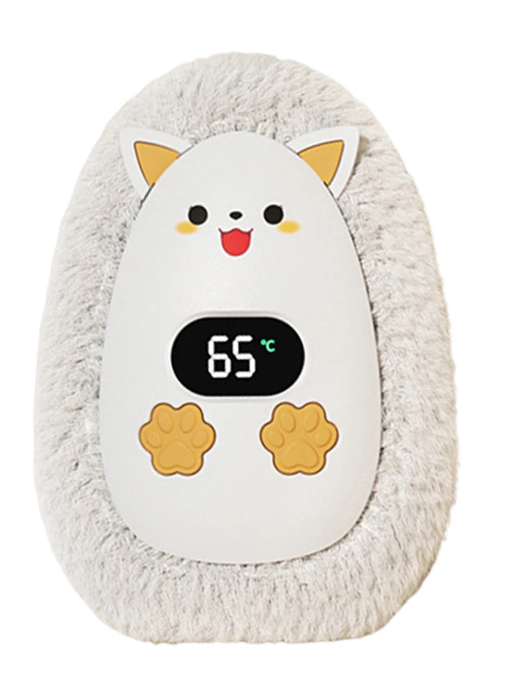 Плюшевая грелка для рук электрическая цифровой дисплей мини-грелка обогреватель