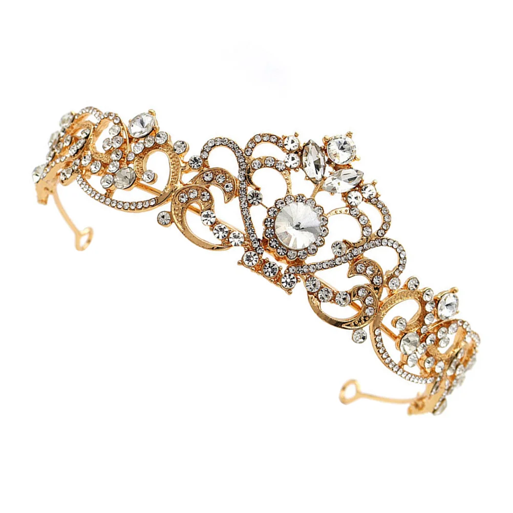 

Rhinestone Tiara for Girls Bridal Wedding Tiara Rhinestone Crown for