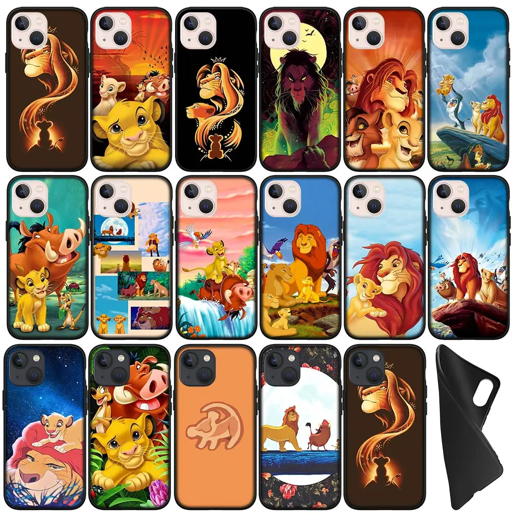 Чехол из ТПУ Король Лев Симба Пумба для Apple iPhone 16 11 Pro XS Max X XR 6 7 8 6S Plus + SE 2022 16+