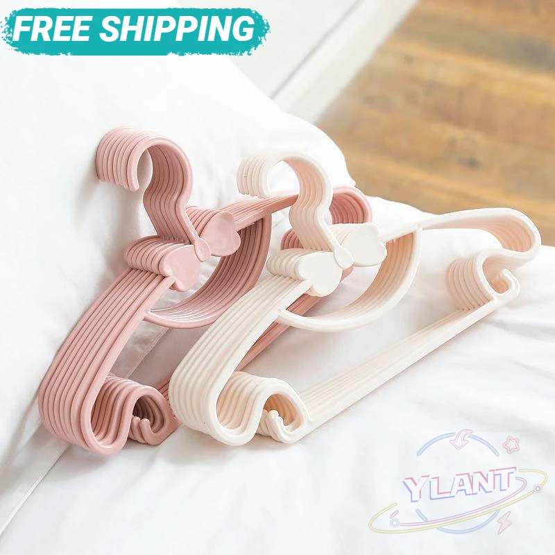 

YLANT Kids Clothes Hanger Racks Portable Display Hangers Plastic Children Coats Hanger Baby Clothing Organizer 5PCS