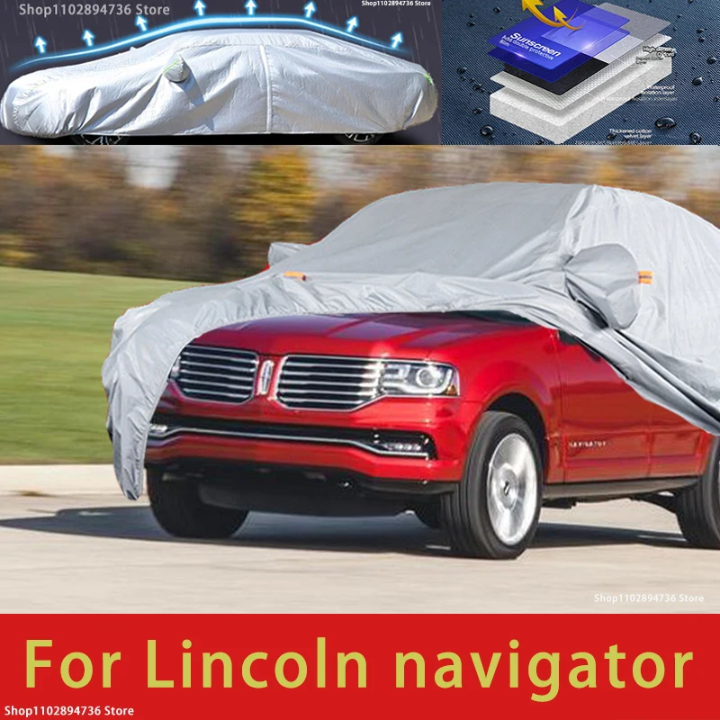Для Lincoln Navigator L уличная защита полный автомобильный чехол снежный солнцезащитный