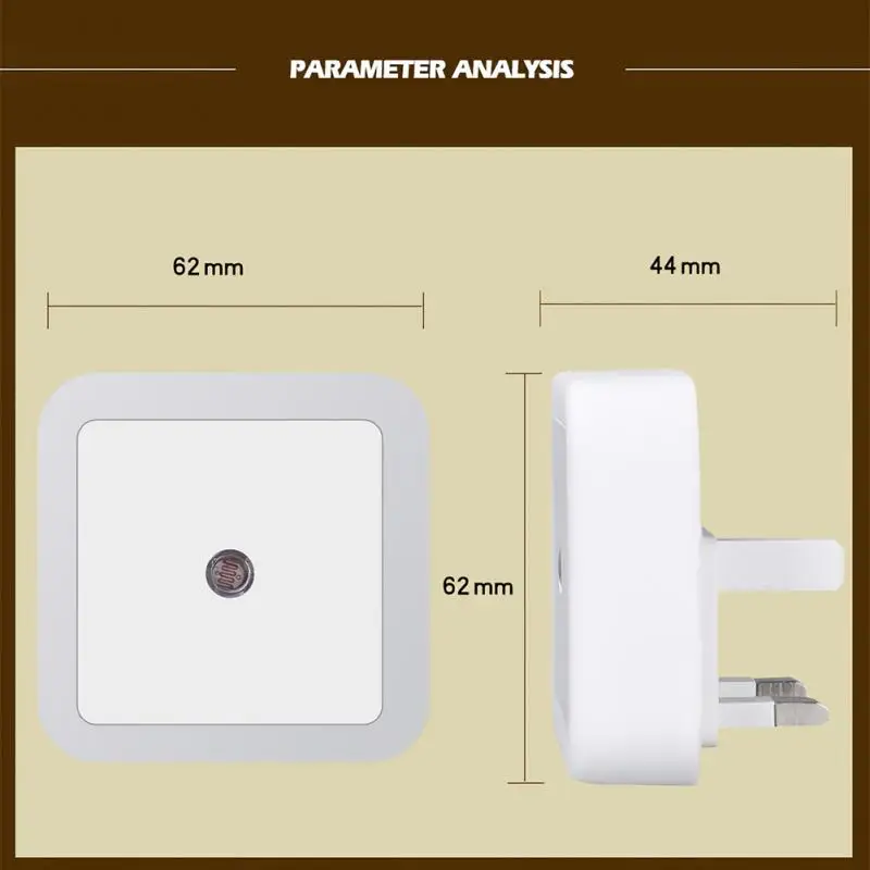 Светодиодный ночной мини-светильник Xiaomi ночник с вилкой для