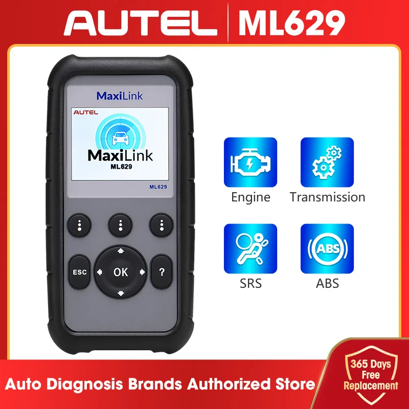 

Autel ML629 OBD2 Scanner Automotive Car Diagnostic Tools 4 Systems Full obd2 Diagnostic Tool Professional Code Reader