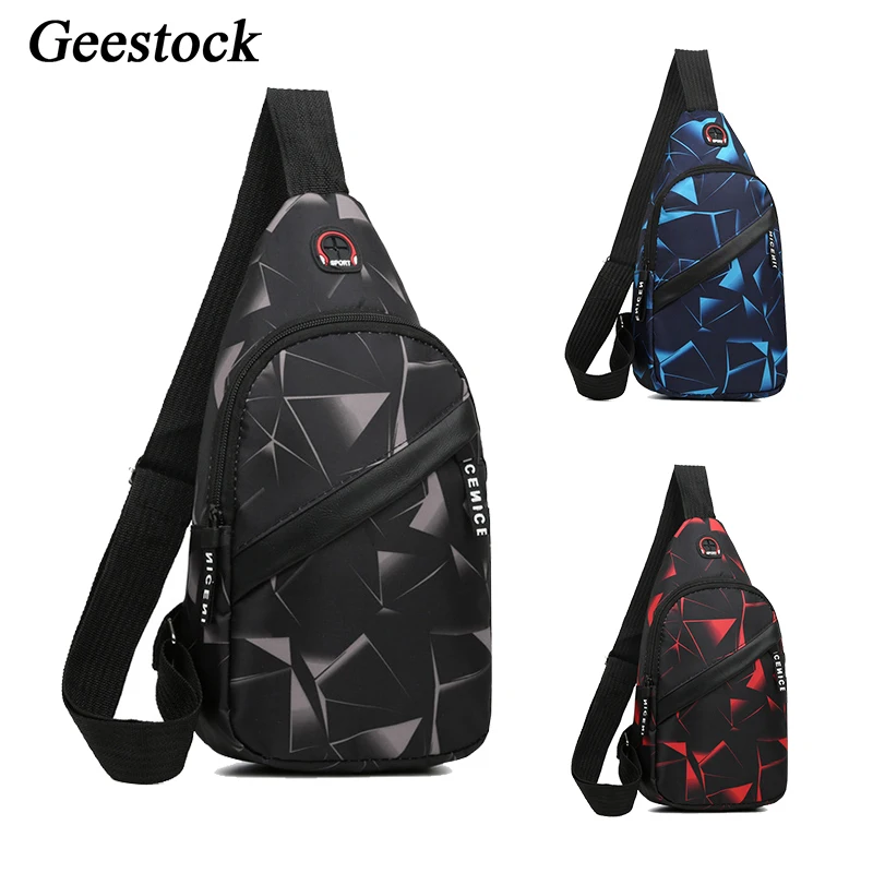 

Geestock Men Shoulder Bags for Outdoor Travel Crossbody Chest Bag Women Waterproof Leisure Handbag Running Jogging Hiking