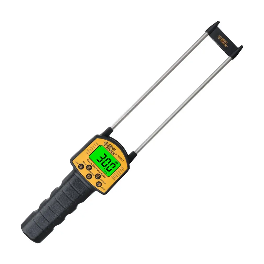 

Digital Moisture Meter Cereal Moisture Meter AR991 Smart Sensor For Use In Corn Wheat Rice Grains Wheat Flour Monkfish Seed