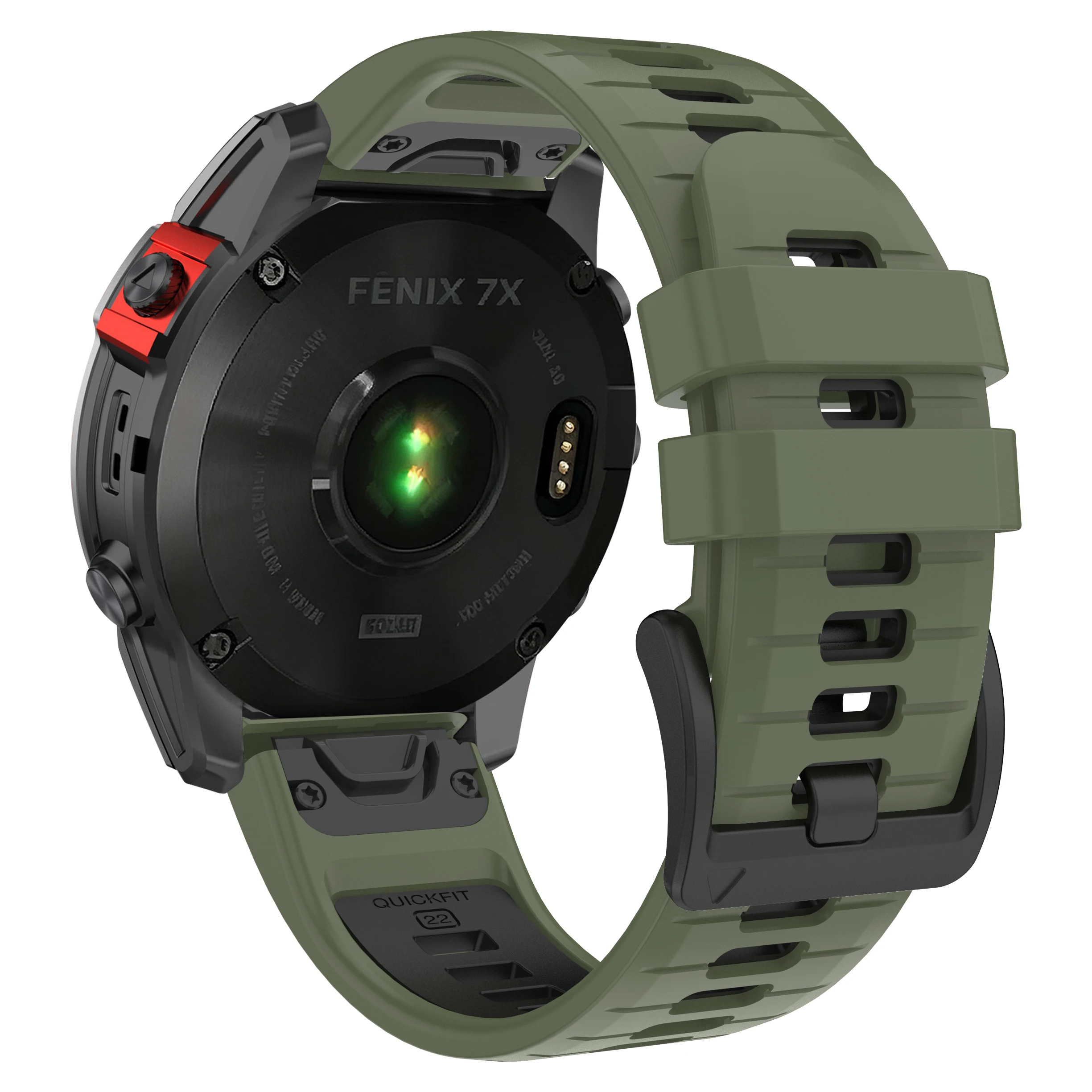 Фото Силиконовый ремешок для часов 22/26 мм для Garmin Fenix 7X, 7 Pro Solar, Fenix 8, 6X, 6 Pro, 5, 5X, 965, Epix Gen2, Quatix, Enduro 2, 3, QuickFit №2