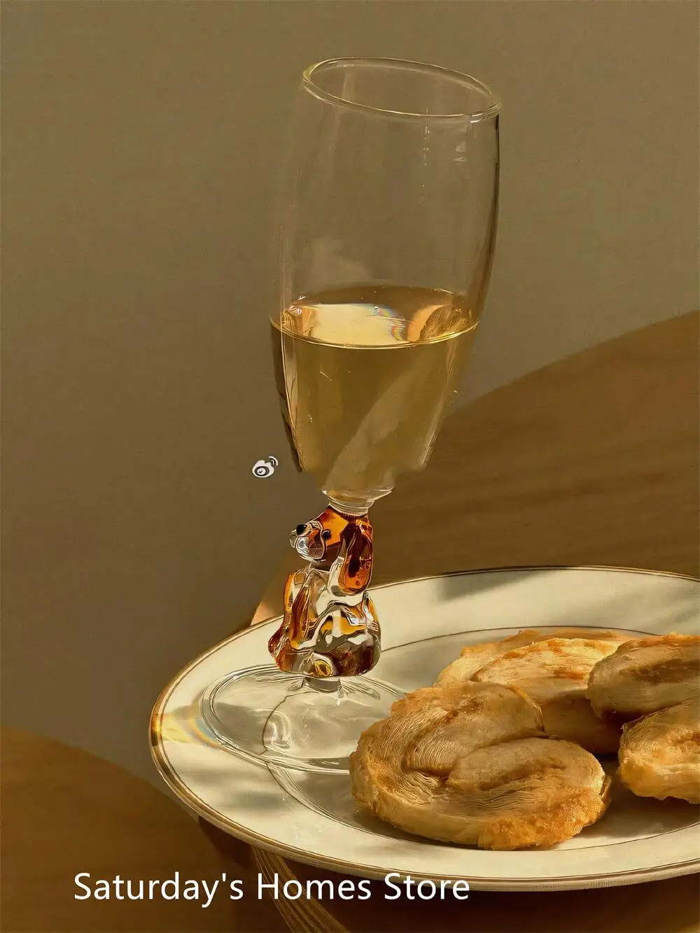 Бокал для вина Happy Dog из боросиликатного стекла